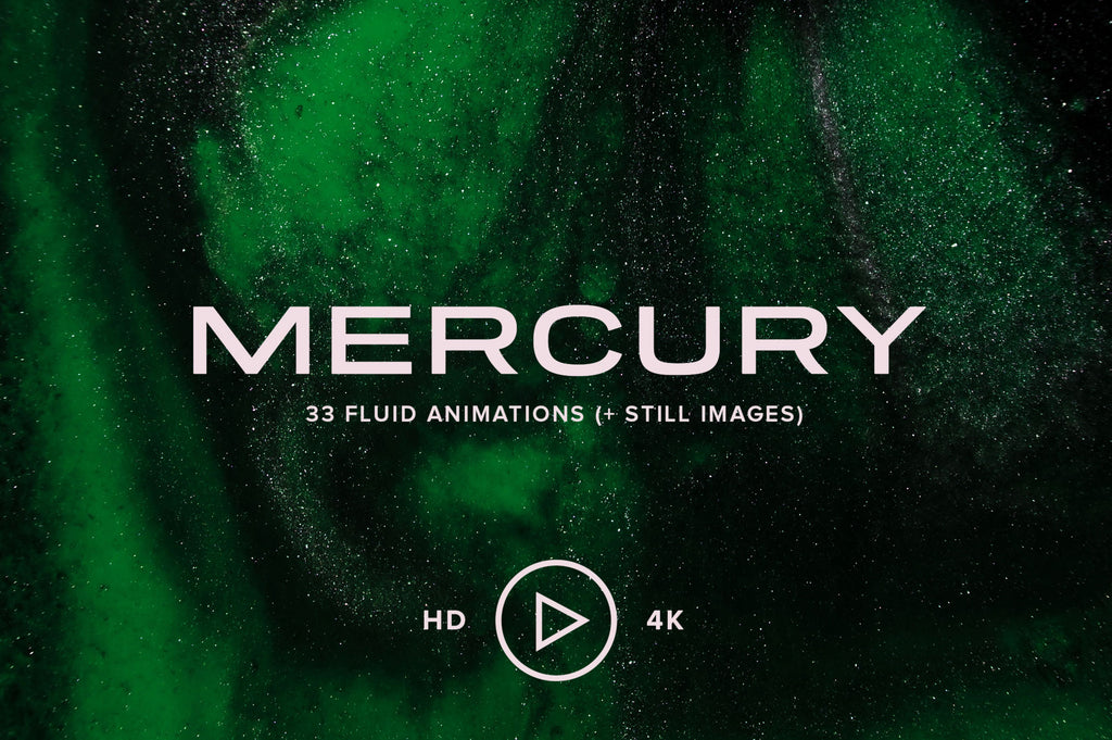 Mercury: 33 Swirling Fluid Animations-Chroma Supply