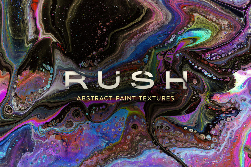 Rush: Super Hi-Res Abstract Paint Textures-Chroma Supply