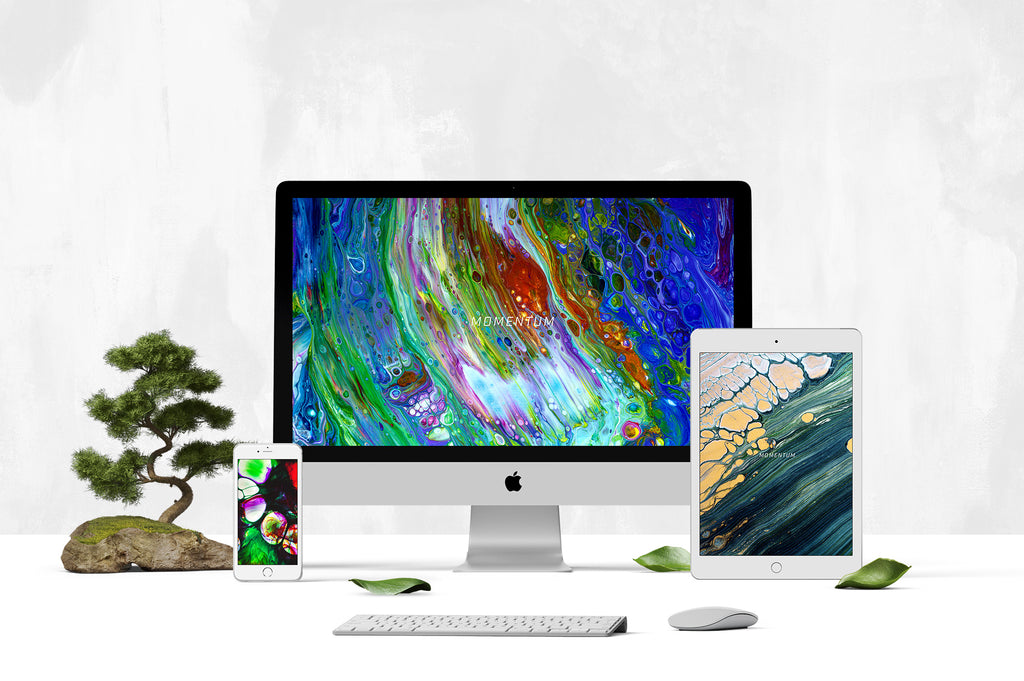 Momentum: 8K Experimental Fluid Art Textures-Chroma Supply
