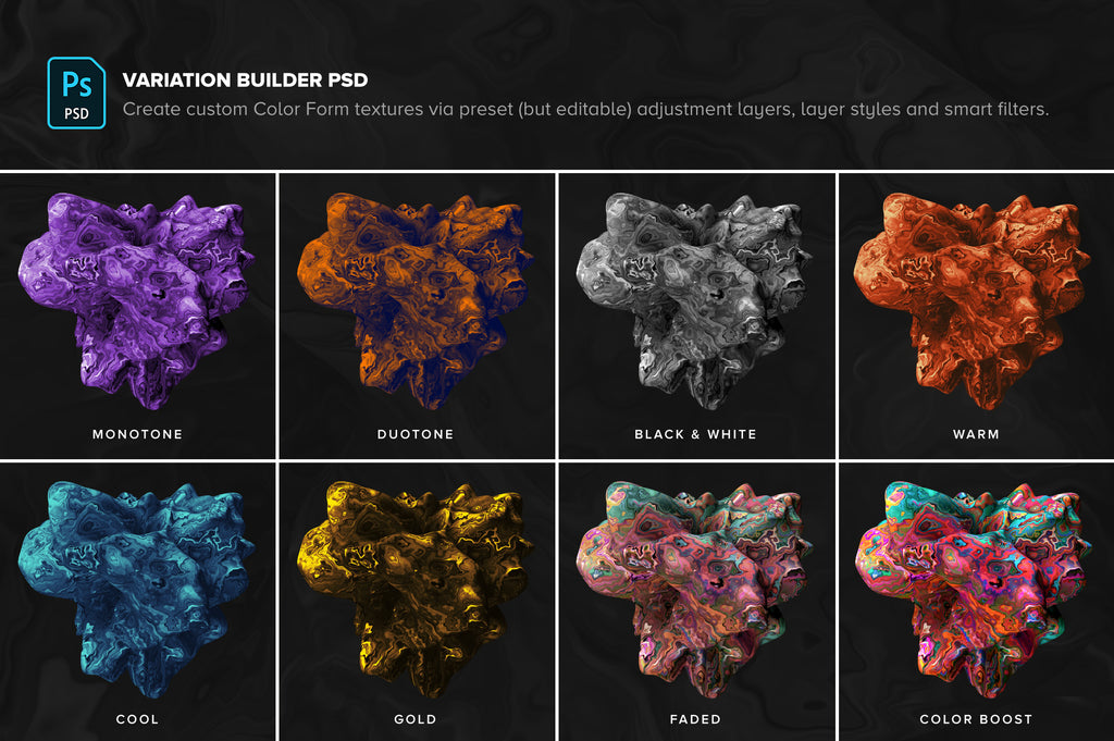 Color Forms: 20 Experimental Isolated Shapes-Chroma Supply