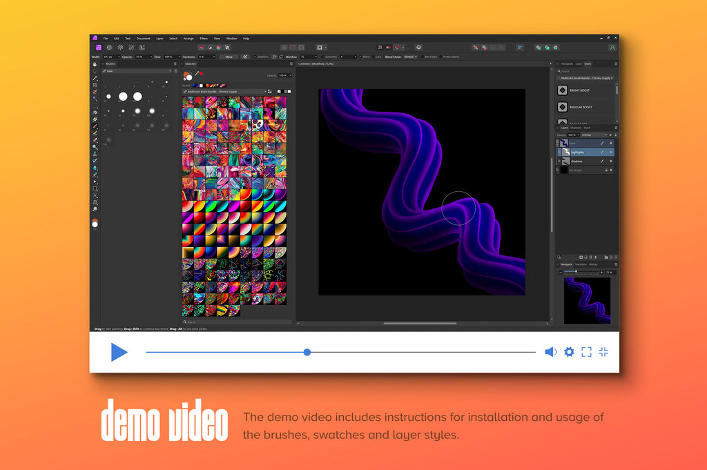 Gradial: Multicolor Brushes (Affinity)-Chroma Supply