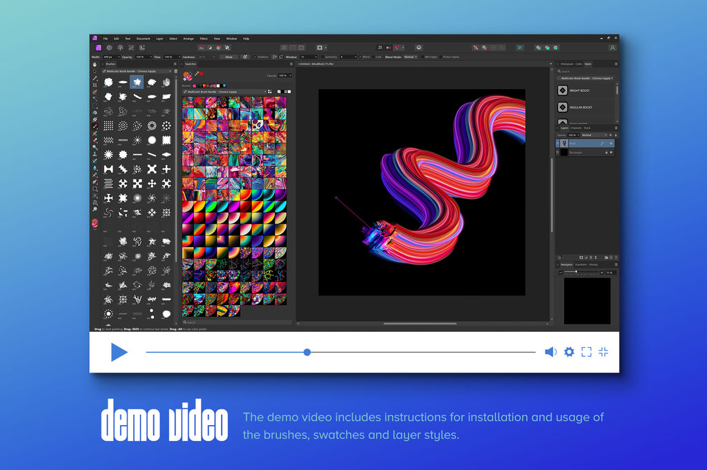 Mixer: Multicolor Brushes (Affinity)-Chroma Supply