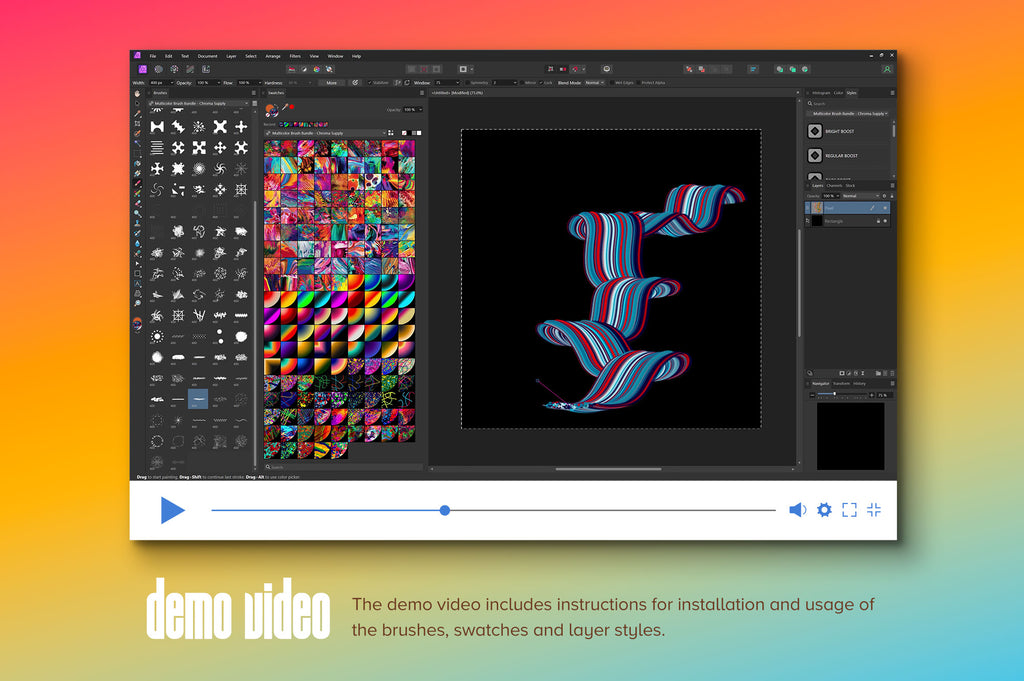 Painter: Multicolor Brushes (Affinity)-Chroma Supply