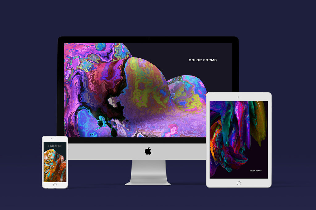 Color Forms: 20 Experimental Isolated Shapes-Chroma Supply
