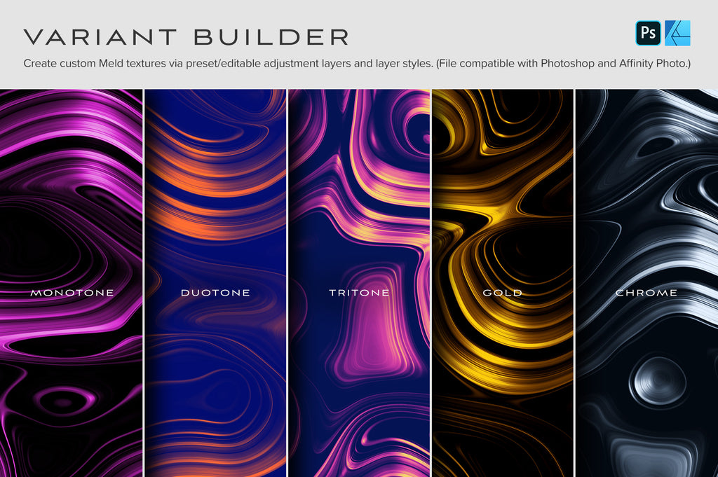 Meld: Glossy Abstract 3D Textures-Chroma Supply