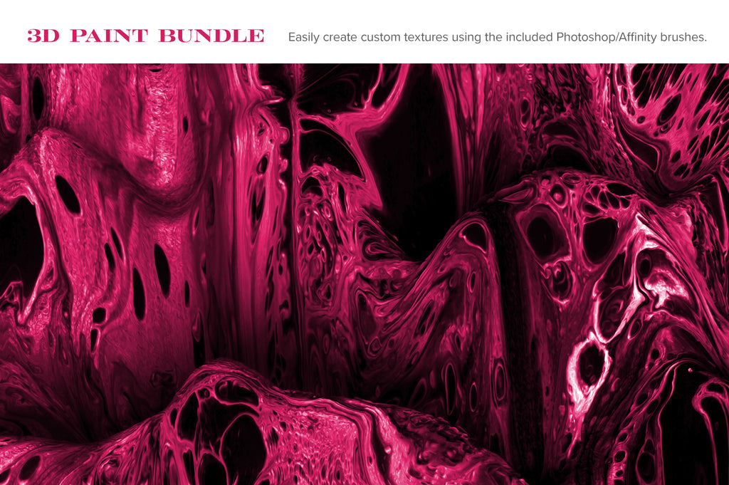 3D Paint Bundle: 60 Experimental Textures-Chroma Supply