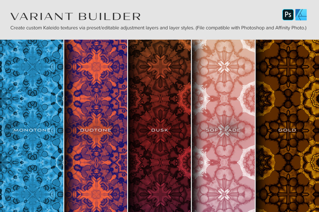 Kaleido: 25 High Resolution Kaleidoscopic Textures-Chroma Supply