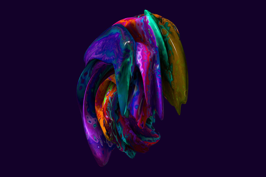 Color Forms: 20 Experimental Isolated Shapes-Chroma Supply