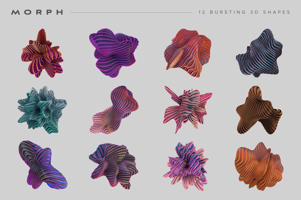 Morph: Bursting 3D Shapes-Chroma Supply