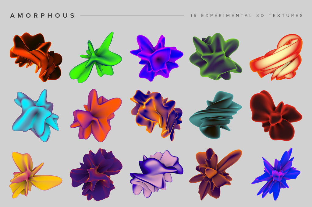 Amorphous: 15 Experimental 3D Shapes-Chroma Supply