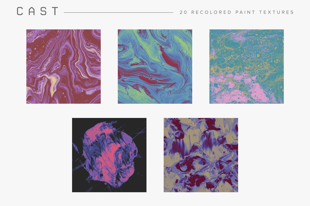 Cast: Recolored Paint Textures-Chroma Supply