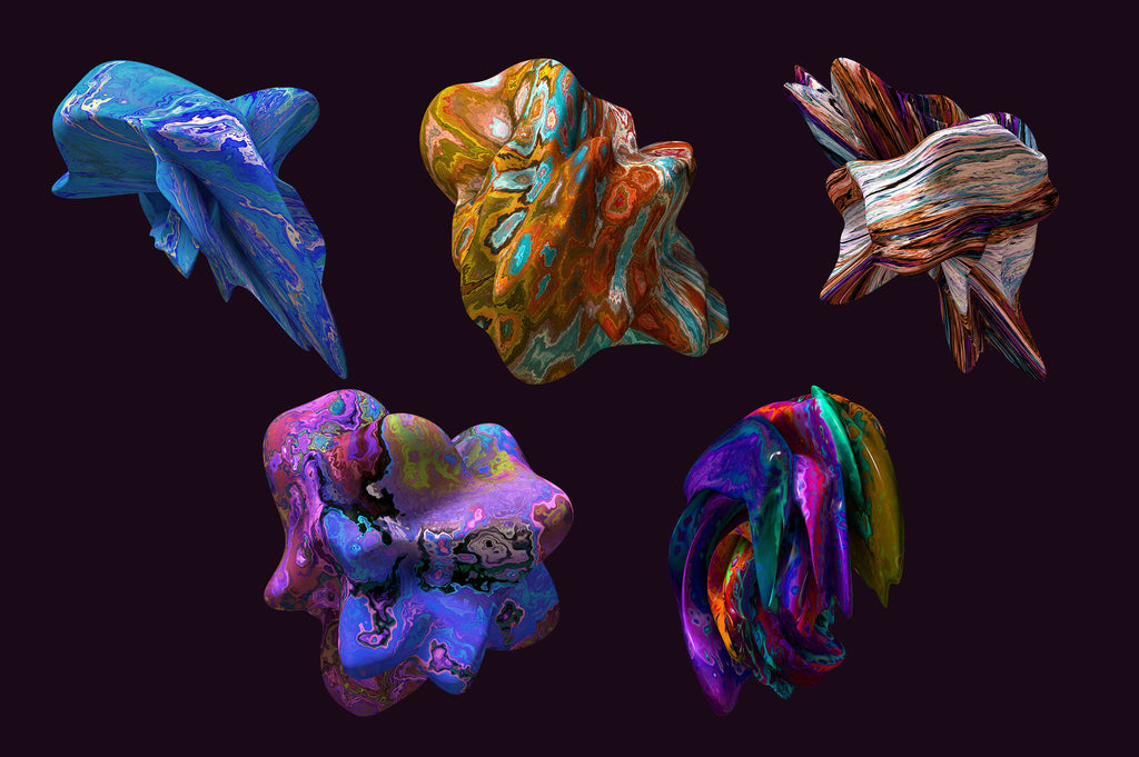 Color Forms: 20 Experimental Isolated Shapes-Chroma Supply