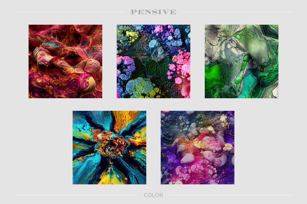 Pensive: Experimental 3D Paint Textures-Chroma Supply