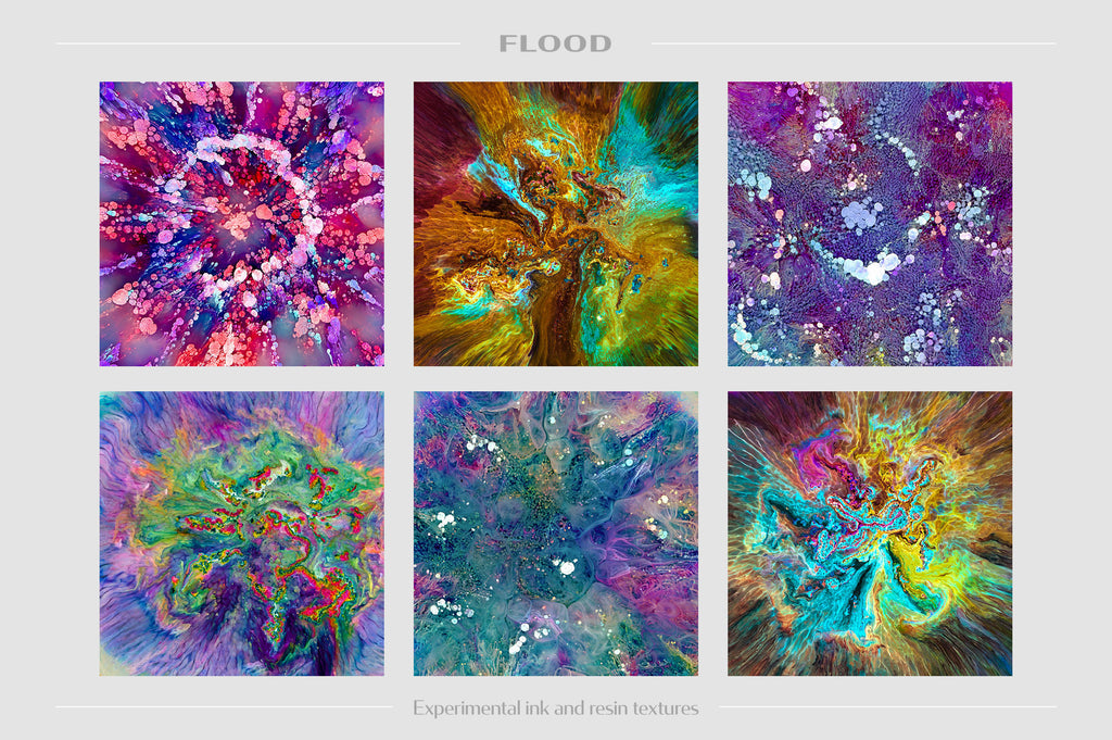 Flood: Experimental Ink and Resin Textures-Chroma Supply