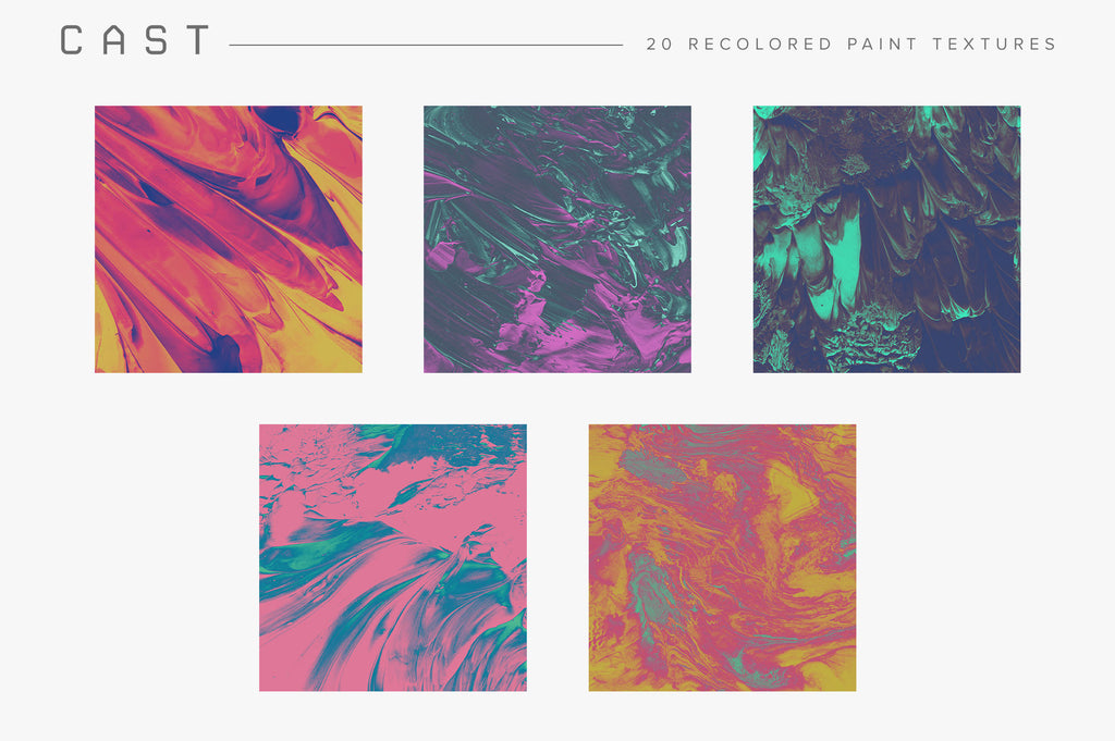 Cast: Recolored Paint Textures-Chroma Supply