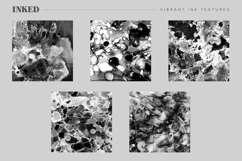 Inked: Abstract Ink Textures-Chroma Supply