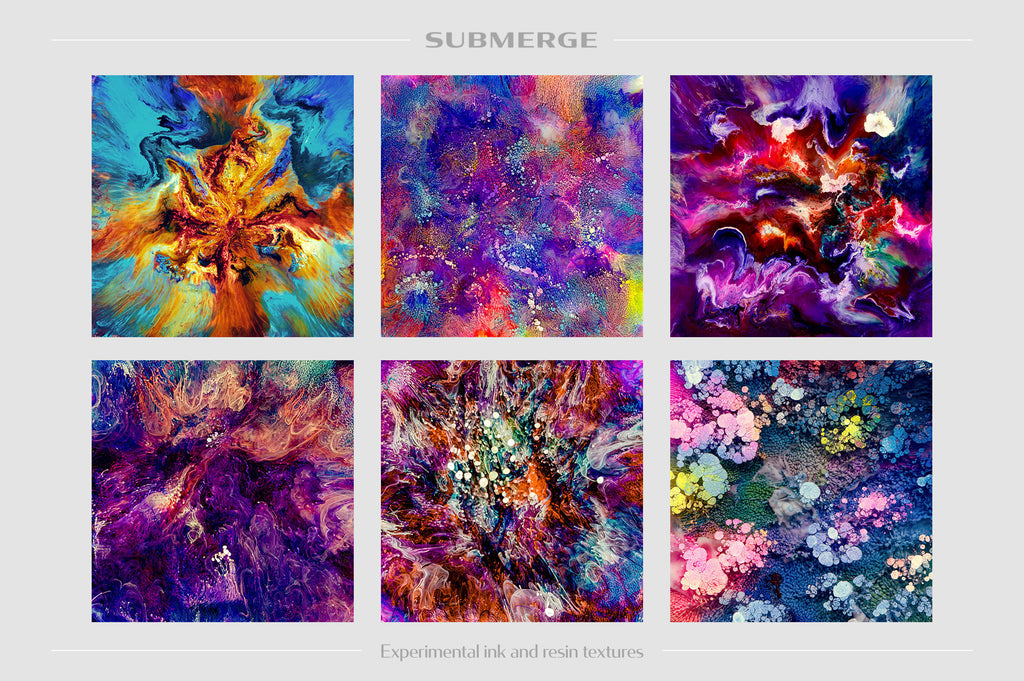 Submerge: Experimental Ink and Resin Textures-Chroma Supply