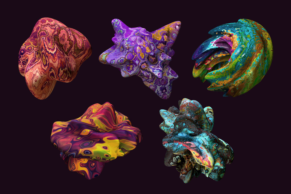 Color Forms: 20 Experimental Isolated Shapes-Chroma Supply