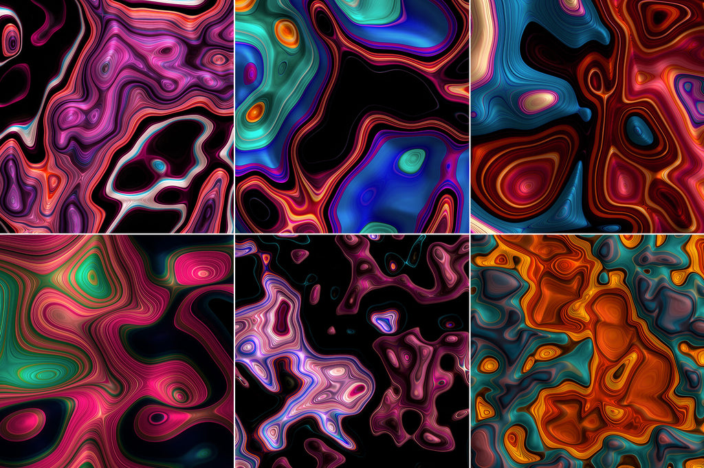 Meld: Glossy Abstract 3D Textures-Chroma Supply