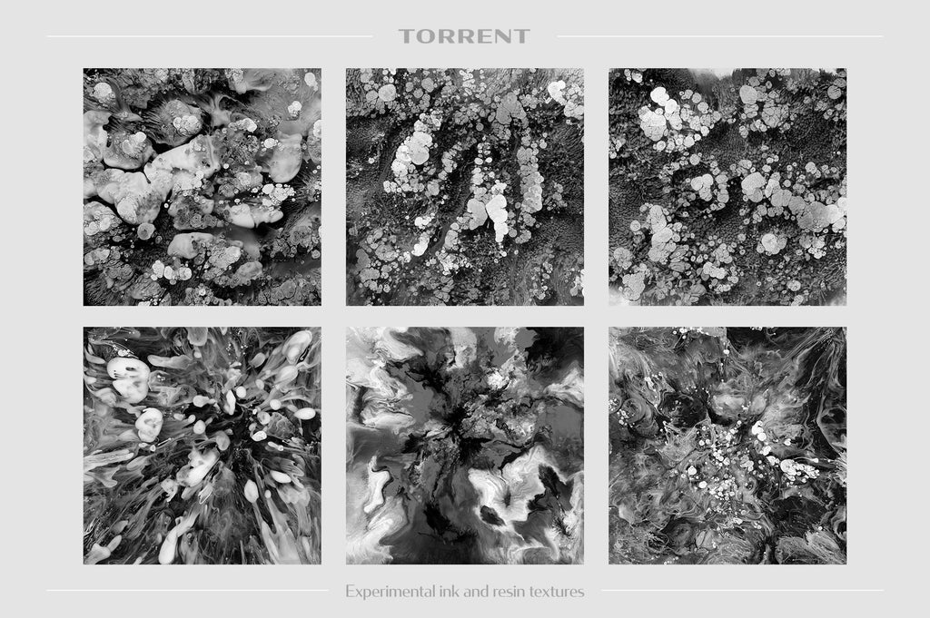 Torrent: Experimental Ink and Resin Textures-Chroma Supply