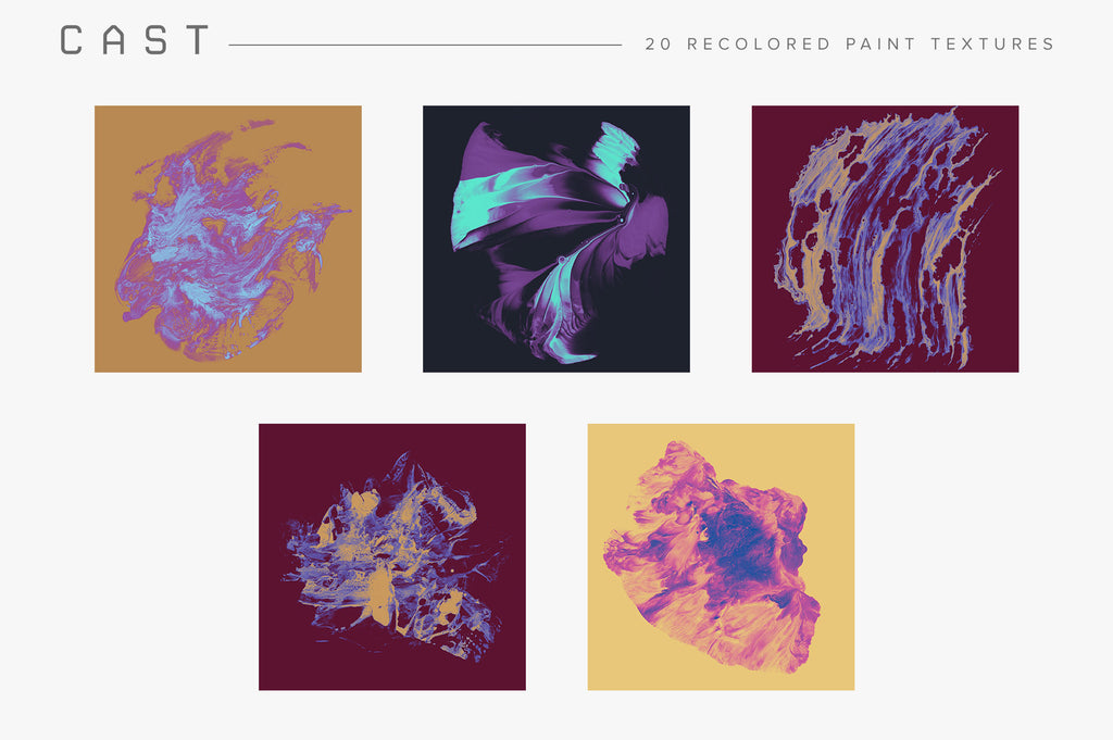 Cast: Recolored Paint Textures-Chroma Supply