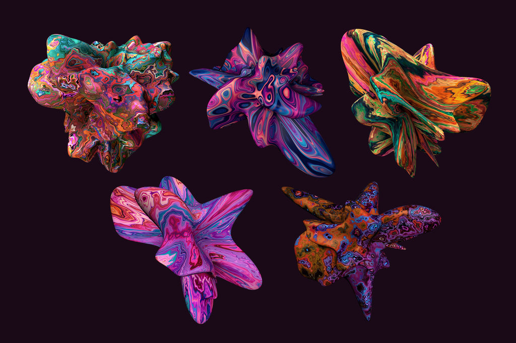 Color Forms: 20 Experimental Isolated Shapes-Chroma Supply