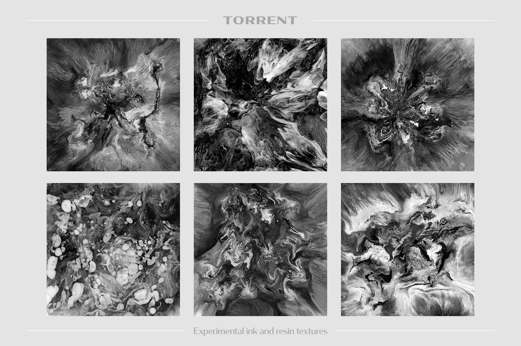 Torrent: Experimental Ink and Resin Textures-Chroma Supply