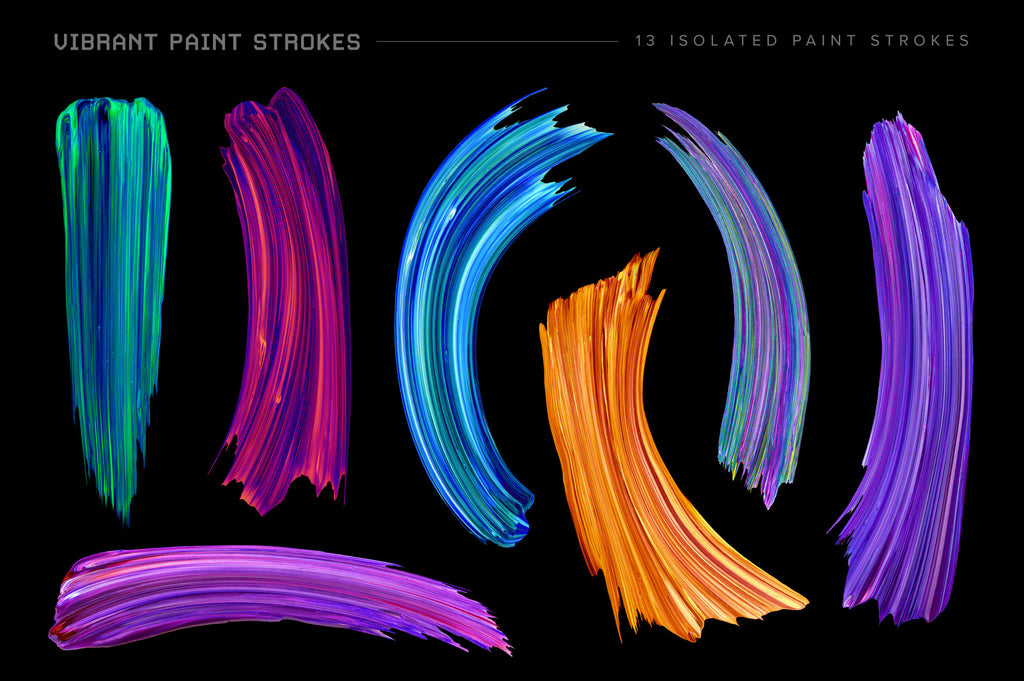 Vibrant Paint Strokes Bundle-Chroma Supply