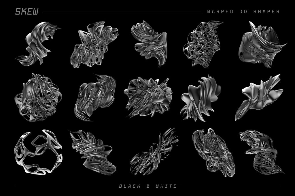 Skew: 105 Warped 3D Shapes-Chroma Supply
