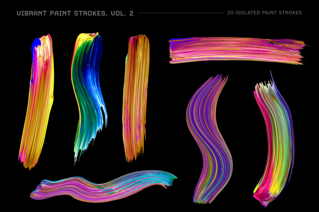 Vibrant Paint Strokes Bundle-Chroma Supply