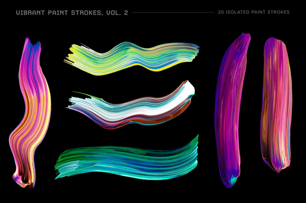 Vibrant Paint Strokes Bundle-Chroma Supply