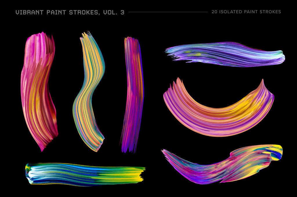 Vibrant Paint Strokes Bundle-Chroma Supply