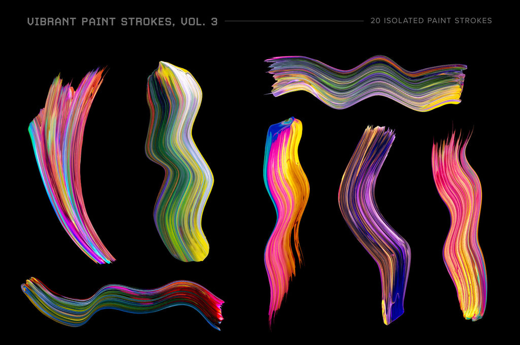 Vibrant Paint Strokes Bundle-Chroma Supply