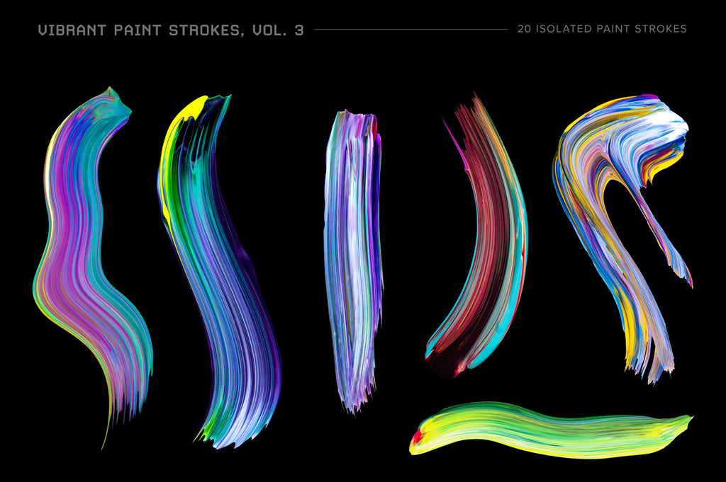 Vibrant Paint Strokes Bundle-Chroma Supply