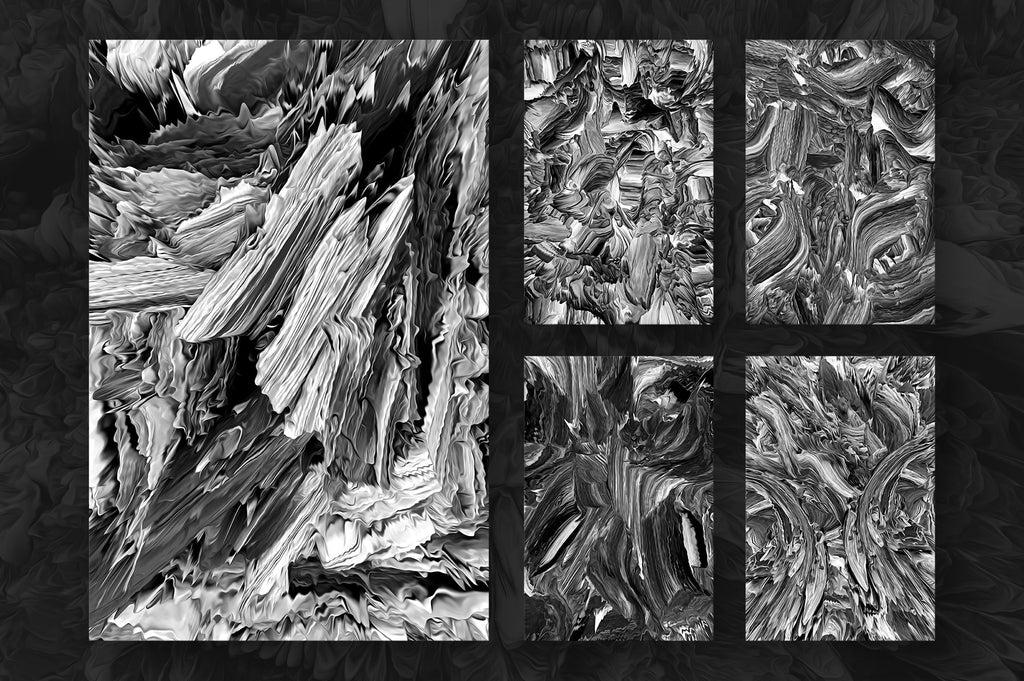 Burst: 40 Abstract Paint Textures-Chroma Supply