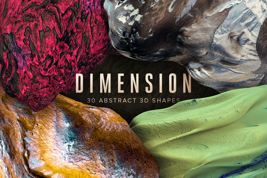Dimension: 30 Abstract 3D Shapes-Chroma Supply
