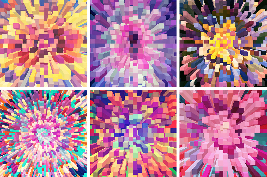 Exploding Blocks: Abstract 3D Backgrounds-Chroma Supply