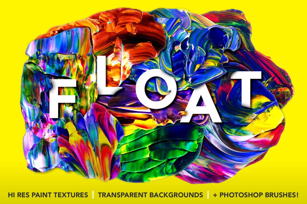 Float: Isolated Abstract Paint Textures-Chroma Supply