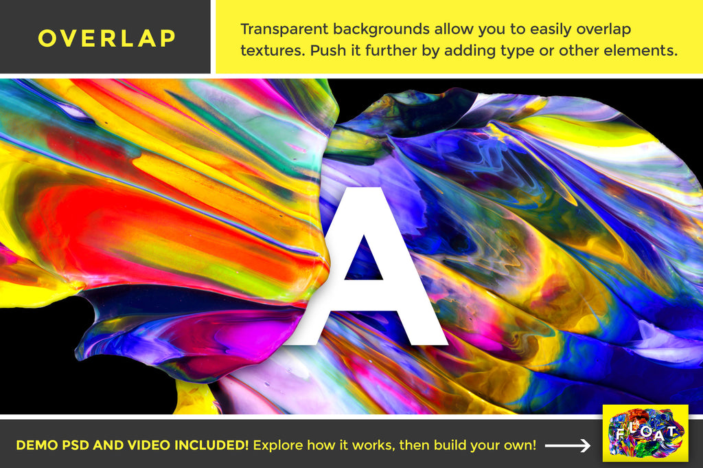 Float: Isolated Abstract Paint Textures-Chroma Supply