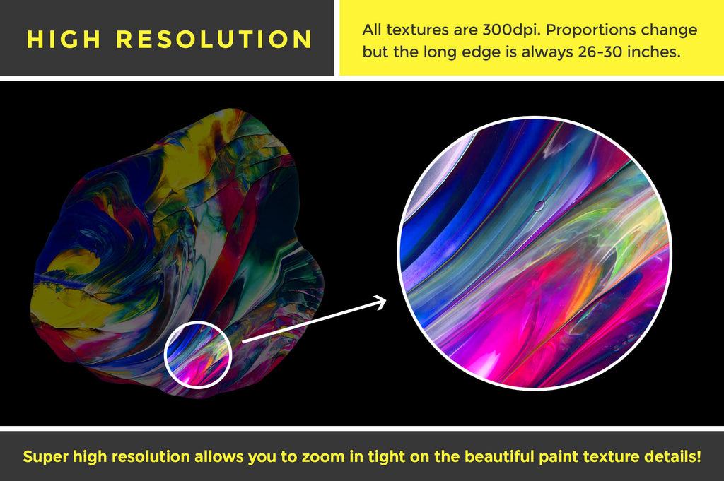 Float: Isolated Abstract Paint Textures-Chroma Supply
