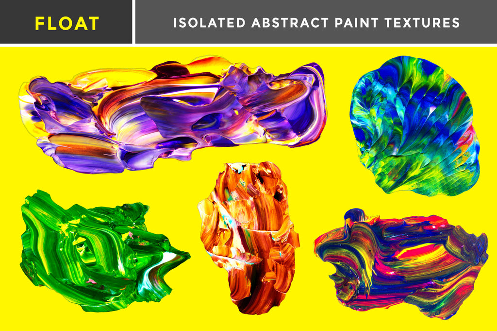 Float: Isolated Abstract Paint Textures-Chroma Supply