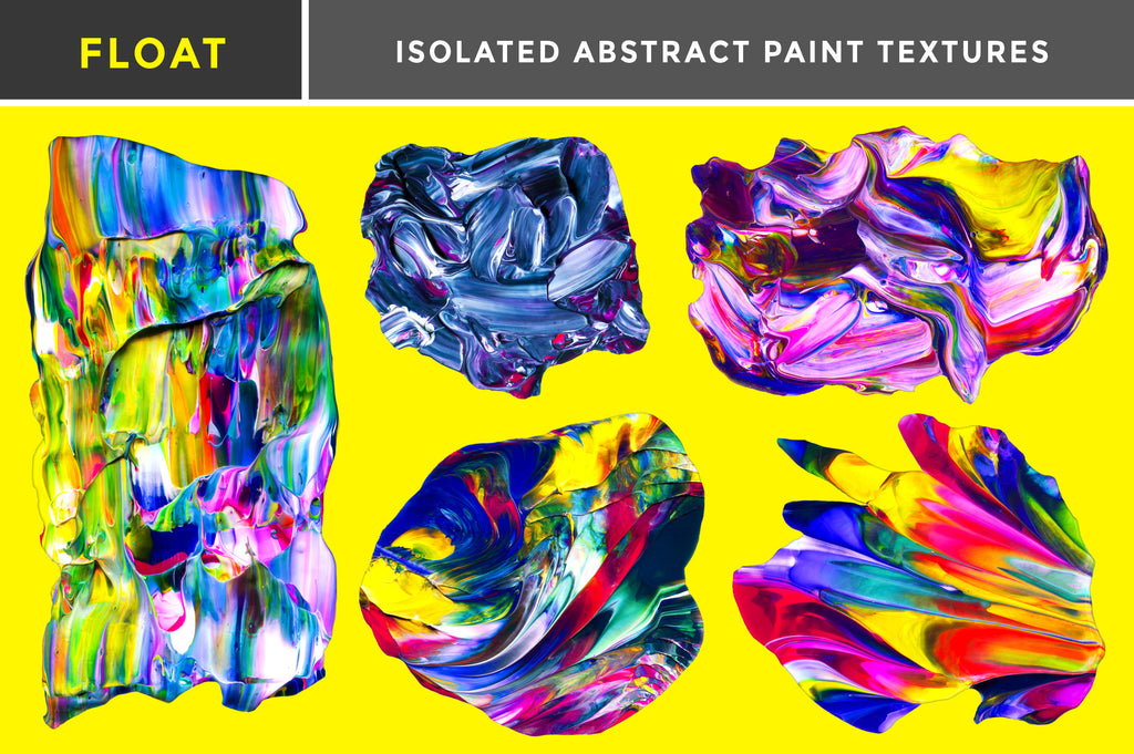 Float: Isolated Abstract Paint Textures-Chroma Supply
