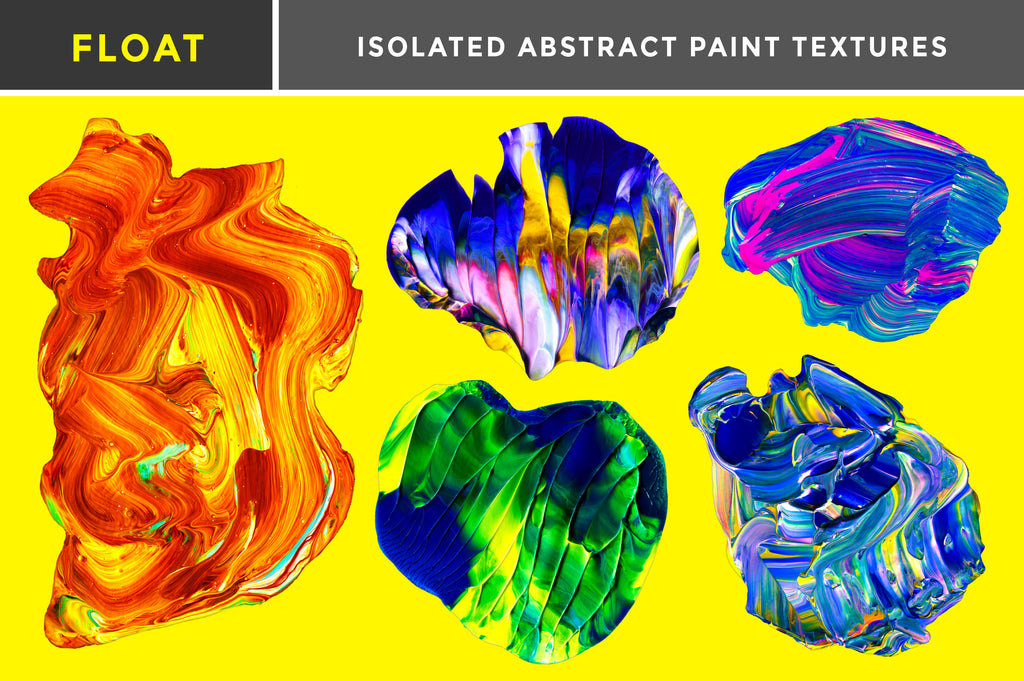 Float: Isolated Abstract Paint Textures-Chroma Supply