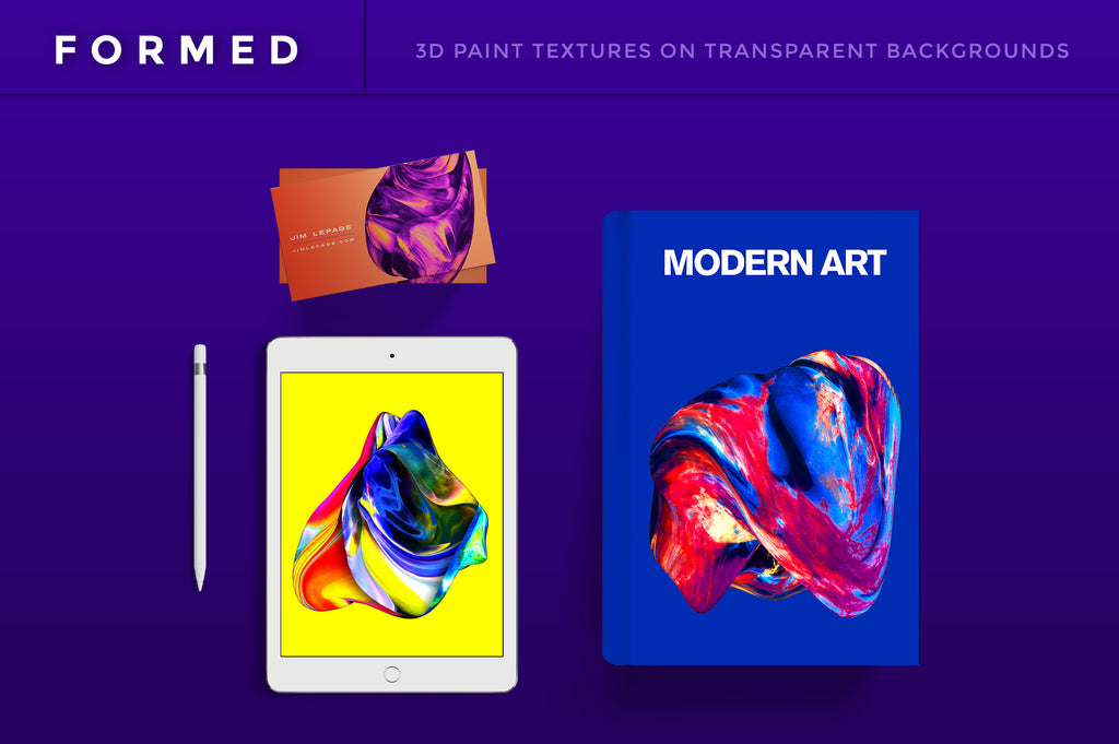 Formed: Isolated Abstract 3D Shapes-Chroma Supply