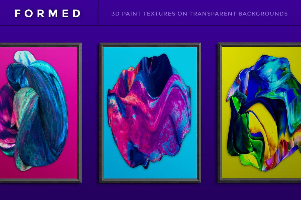 Formed: Isolated Abstract 3D Shapes-Chroma Supply