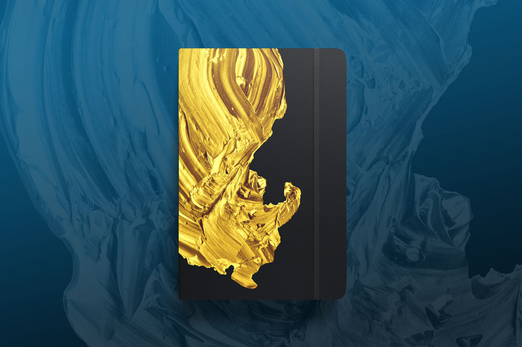 Golden Paint: Isolated Abstract Paint Textures-Chroma Supply