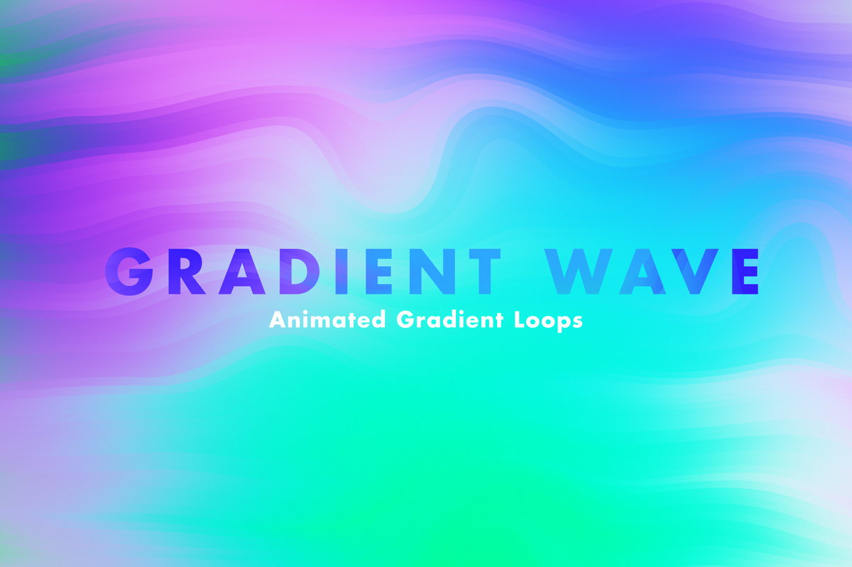 Gradient Wave Vibrant Animated Video Loops Chroma Supply