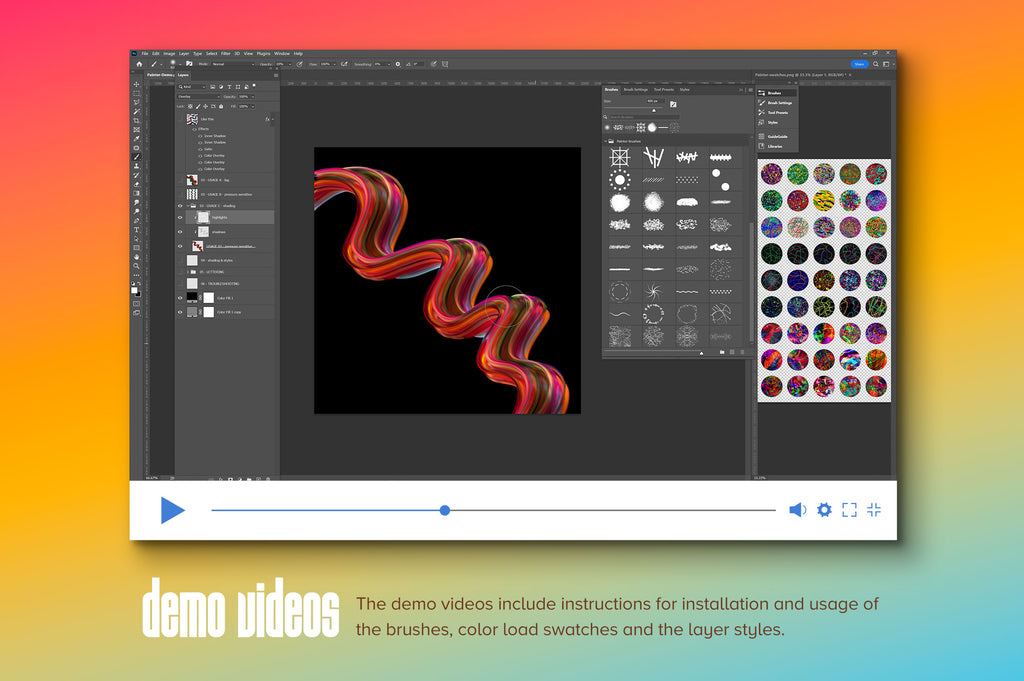 Multicolor Brush Bundle (Photoshop)-Chroma Supply