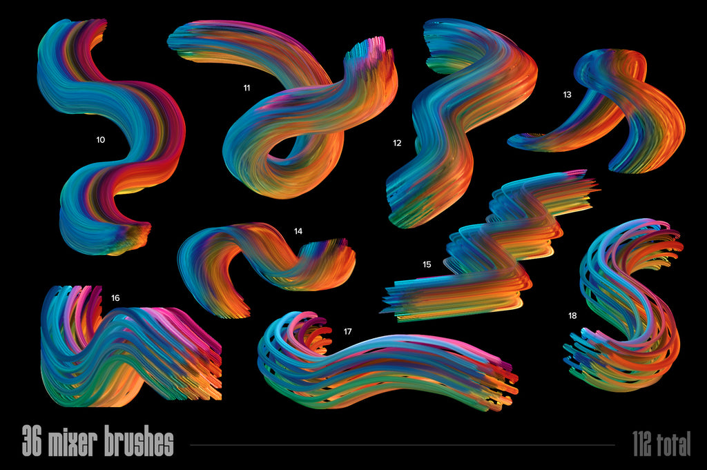 Multicolor Brush Bundle (Photoshop)-Chroma Supply