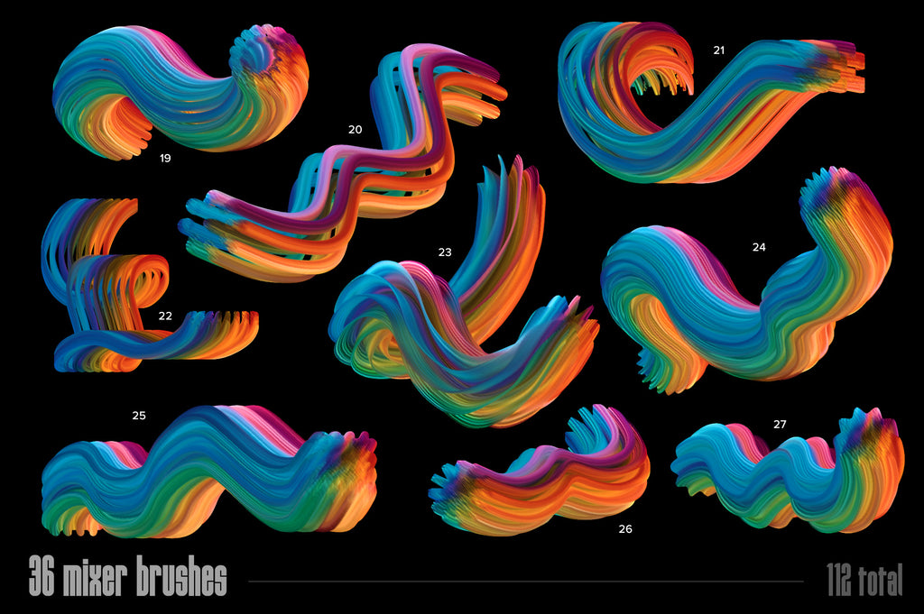 Multicolor Brush Bundle (Photoshop)-Chroma Supply